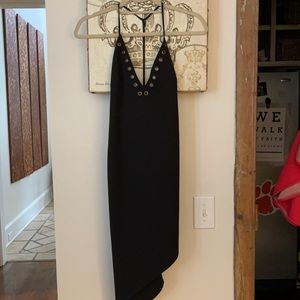 NBD Asymmetrical Black Dress